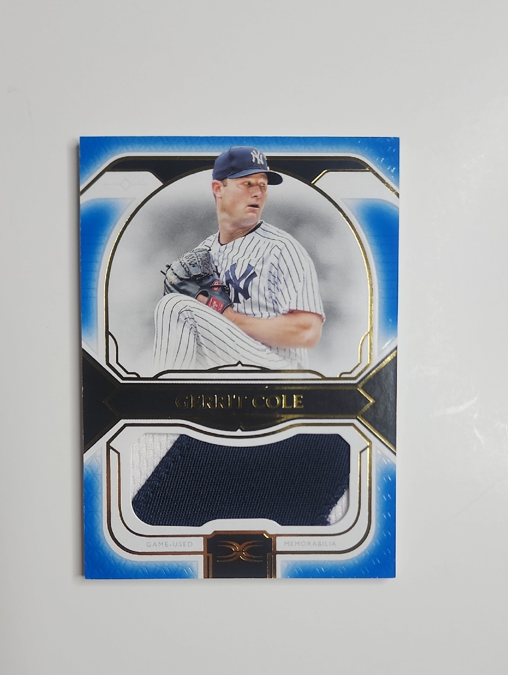 Gerrit Cole ~ 2024 Topps ~ Definitive ~ Numbered 02/30 ~ Game Used Jersey Patch